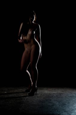 Seksi çıplak kadın vücudu. Çıplak, şehvetli, erotik kalçalar.