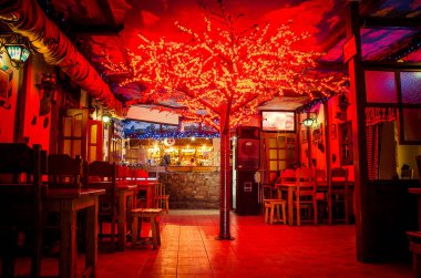 Dekoratif Kafe 'nin iç manzarası