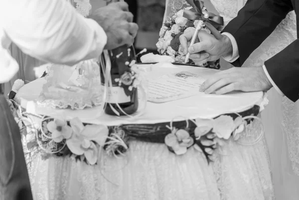 Ucraniano Casamento Ucrânia Lutsk 2014 Tradição Casamento Ucraniana Casamento Bonito — Fotografia de Stock