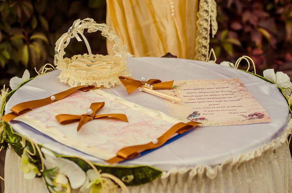 ウクライナの結婚式ウクライナルツク24.10.2014.ウクライナの結婚式の伝統. — ストック写真