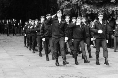 Askeri Öğrenciler Yemini Lutsk Ukrayna 12 / 10 / 2019