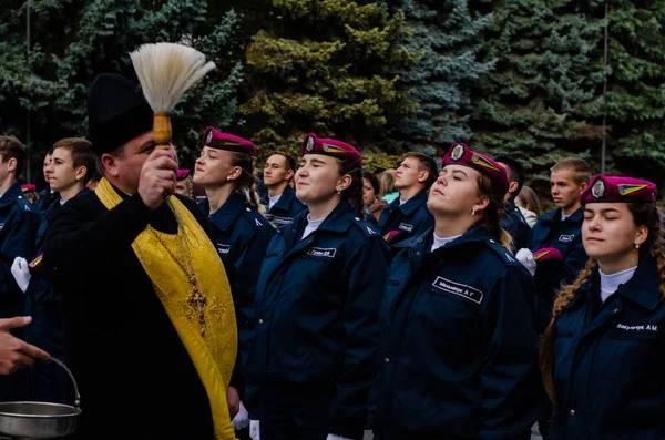 Eid der militärischen Kadetten lutsk ukraine 12 / 10 / 2019 — Stockfoto