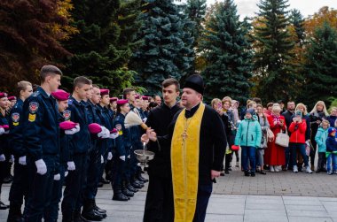 Askeri Öğrenciler Yemini Lutsk Ukrayna 12 / 10 / 2019