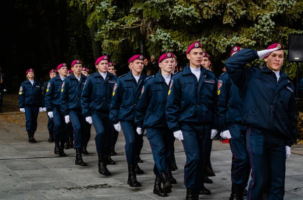 Eid der militärischen Kadetten lutsk ukraine 12 / 10 / 2019 — Stockfoto