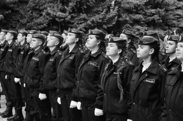 Oath of military cadets Lutsk Ukraine 12/10/2019 — Stock Photo, Image