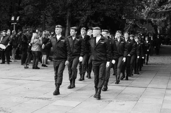 Oath of military cadets Lutsk Ukraine 12/10/2019 — Stock Photo, Image