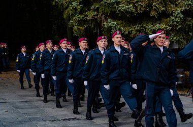 Askeri Öğrenciler Yemini Lutsk Ukrayna 12 / 10 / 2019