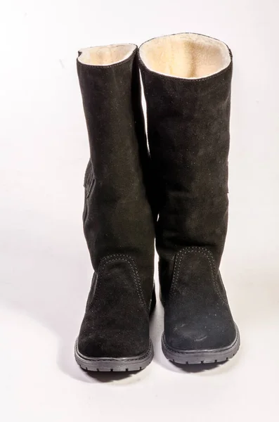Womens leather boots — Stock Photo, Image