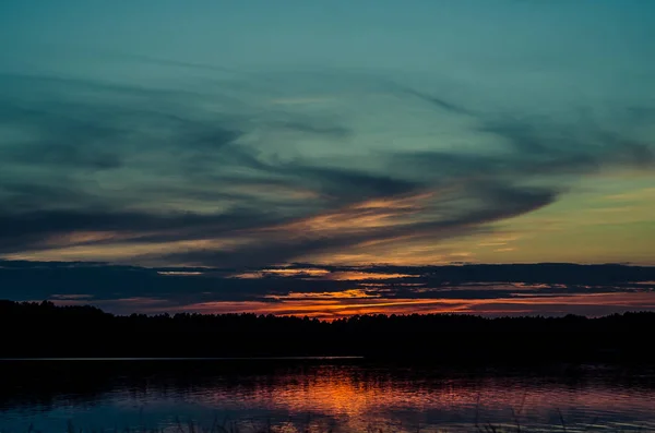 Beautiful sunset above the sea. — Stock Photo, Image