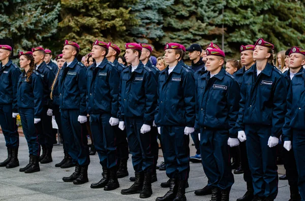 Eid der militärischen Kadetten lutsk ukraine 12 / 10 / 2019 — Stockfoto