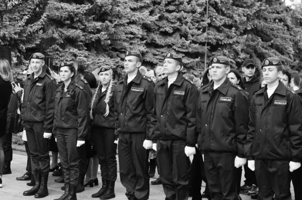 Askeri Öğrenciler Yemini Lutsk Ukrayna 12 / 10 / 2019 — Stok fotoğraf