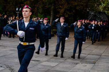 Askeri Öğrenciler Yemini Lutsk Ukrayna 12 / 10 / 2019