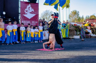 Ternopil. Batı Ukrayna. 02.16.2019 Protestocu Anatoly Zinkevich 'in Ternopil' deki cenazesi. Batı Ukrayna.