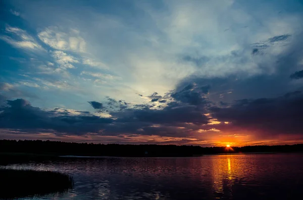 Sunrise in the sea sunset sky — Stock Photo, Image