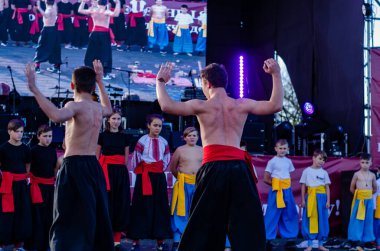 Ternopil. Batı Ukrayna. 02.16.2019 Protestocu Anatoly Zinkevich 'in Ternopil' deki cenazesi. Batı Ukrayna.