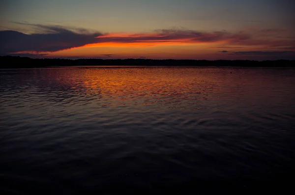 Beautiful sunset above the sea. — Stock Photo, Image