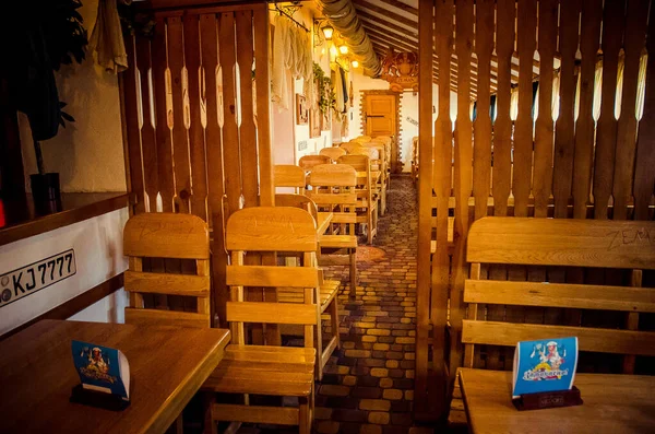 Wooden Interior Restaurant — Stock Fotó