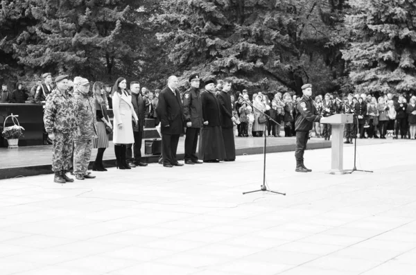 Oath of military cadets Lutsk Ukraine 12/10/2019 — Stock Photo, Image