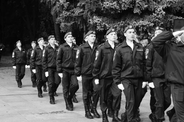 乌克兰卢茨克军校学员宣誓2019年10月12日 — 图库照片