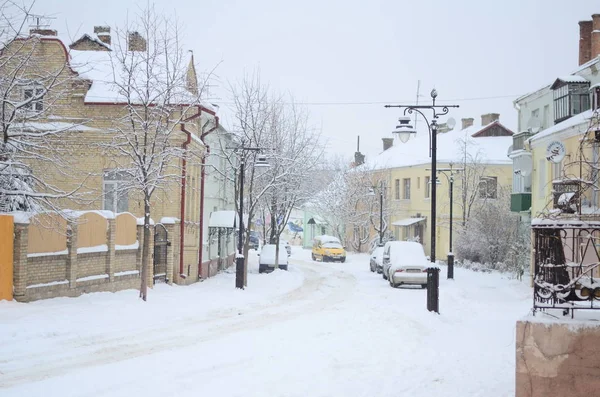 İspanya Vitoria 'da kar manzarası — Stok fotoğraf