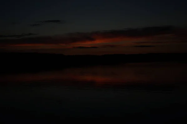 Pintoresca Vista Del Mar Sin Fin Con Hermoso Amanecer Cielo —  Fotos de Stock