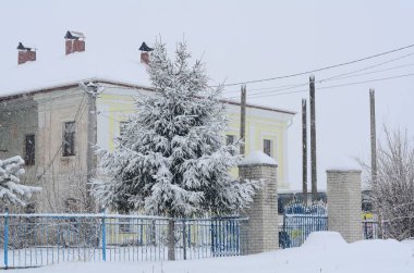 Kış manzarası Ortodoks Kilisesi