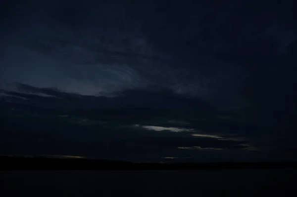 Vista Pitoresca Fundo Céu Escuro Sem Fim — Fotografia de Stock