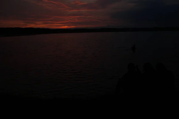 Malebný Pohled Nekonečné Tmavé Nebe Pozadí — Stock fotografie