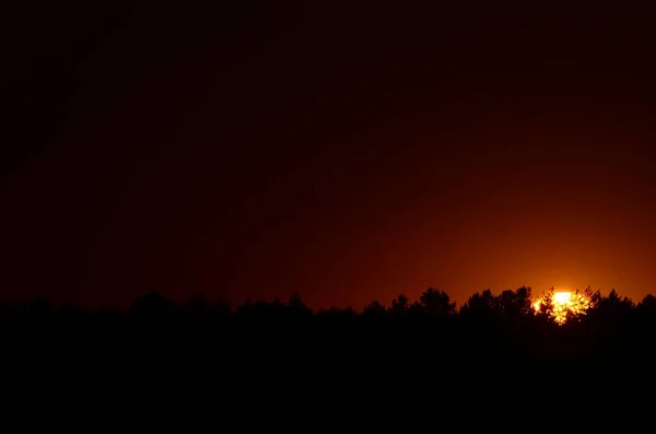 Pintoresca Vista Del Interminable Cielo Oscuro Amanecer — Foto de Stock