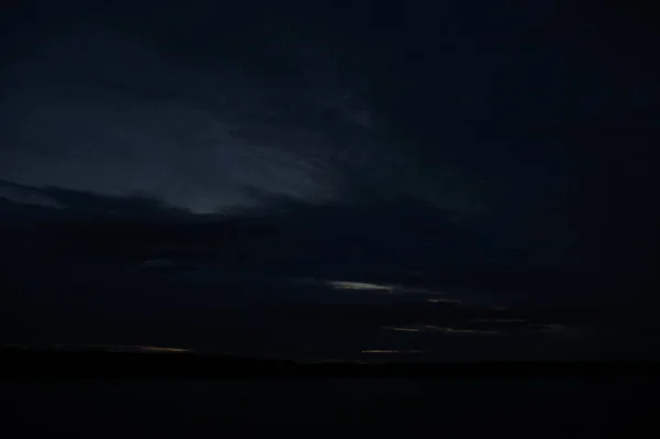 Pintoresca Vista Del Interminable Fondo Del Cielo Oscuro — Foto de Stock