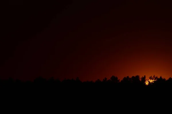 Pintoresca Vista Del Interminable Cielo Oscuro Amanecer — Foto de Stock