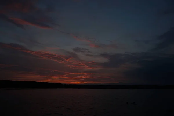 Pintoresca Vista Del Interminable Fondo Del Cielo Oscuro —  Fotos de Stock