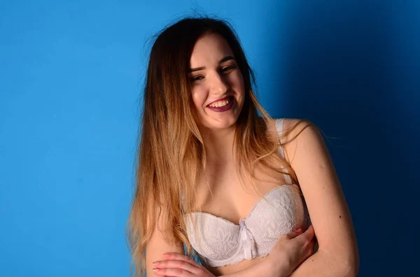 Chica Sexy Desnuda Ropa Elegante —  Fotos de Stock