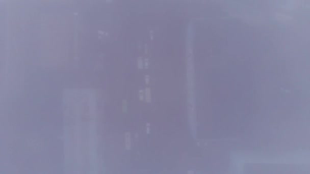Luchtfoto Van Gebouwen Door Wolken — Stockvideo