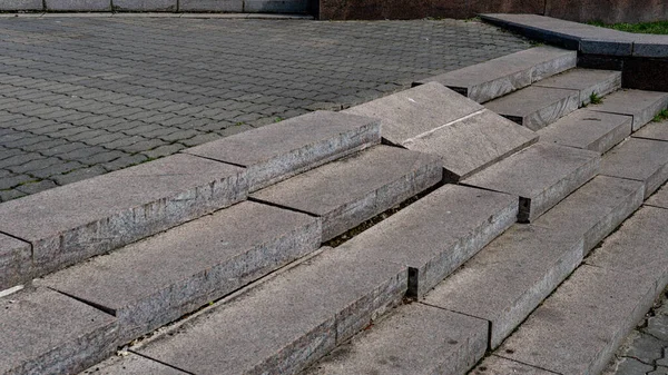 Över Grå Strukturerad Trottoar Kakel Gatan — Stockfoto