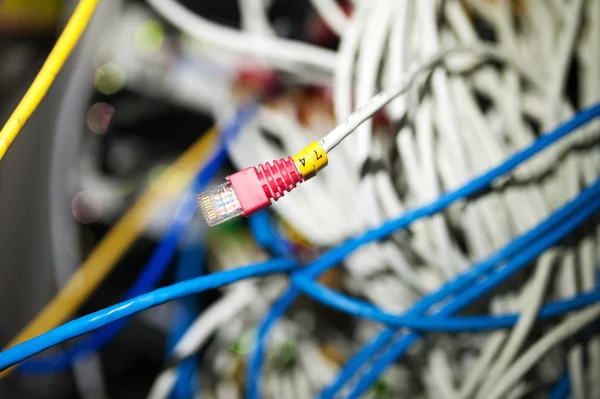 Tecnologia do interruptor do núcleo no lugar da sala de rede — Fotografia de Stock