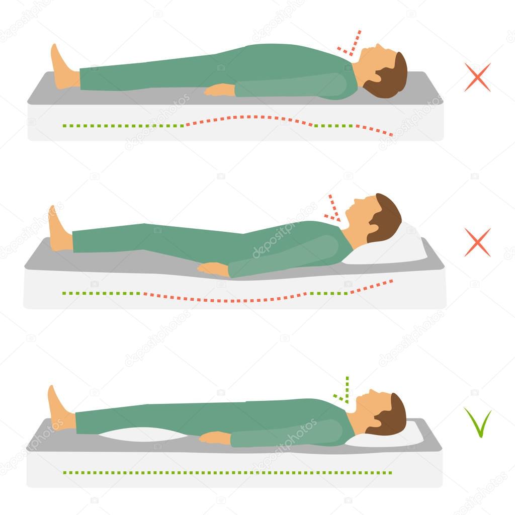 sleeping correct health body position