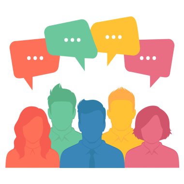 iş takım, sohbet iletişim