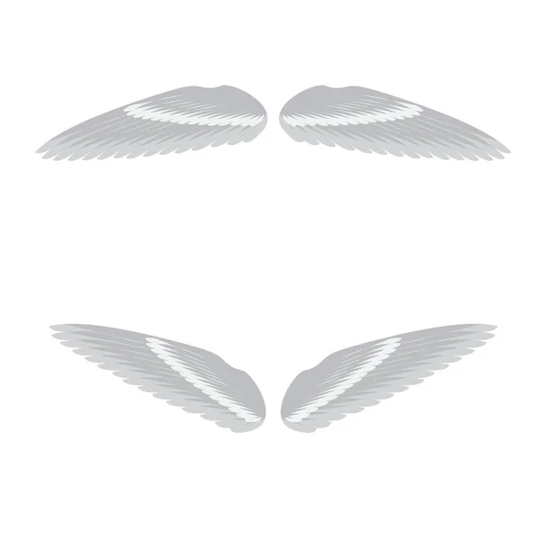 Vektoros illusztráció angyalok szárnyak — Stock Vector
