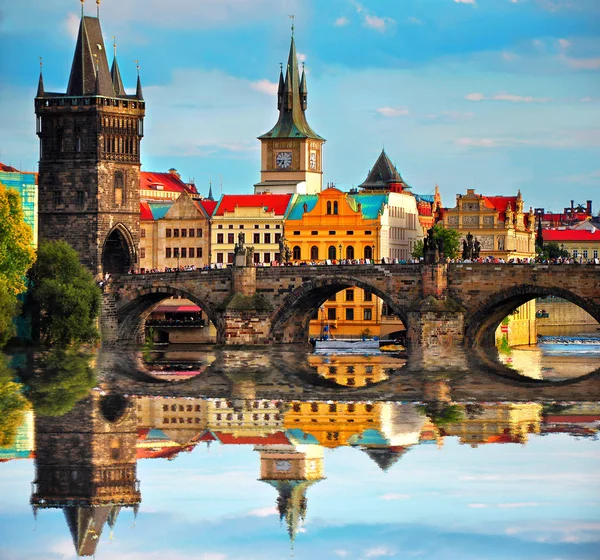Karlův most v Praze Česká republika, Evropa — Stock fotografie