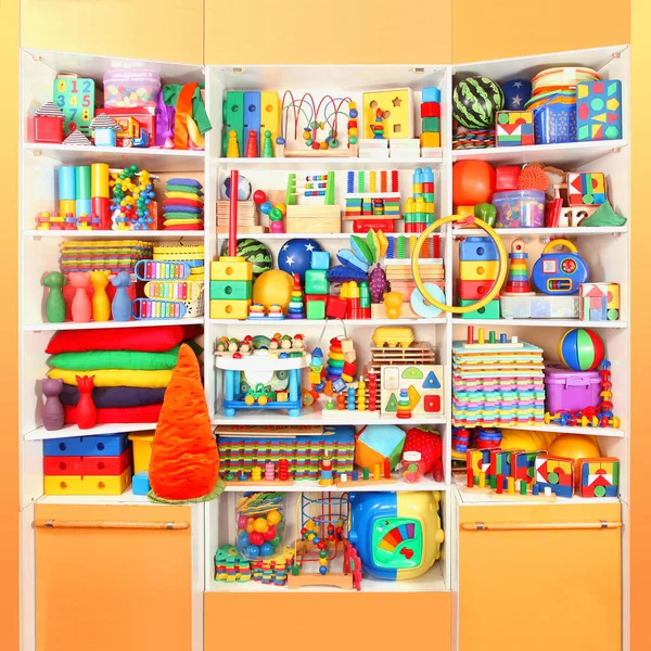 Shelf with toys — Stock Photo, Image