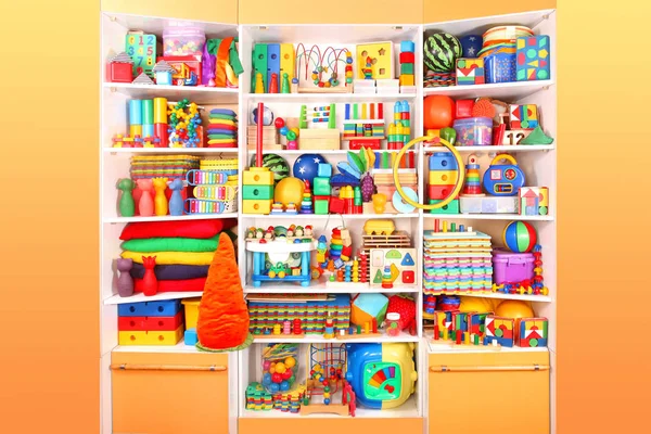 Shelf with toys — Stock Photo, Image