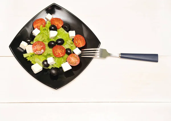 Einen griechischen Salat — Stockfoto