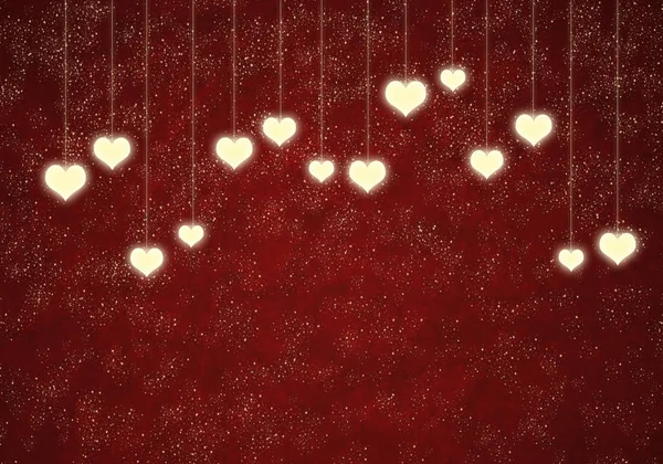 Dia Dos Namorados Textura Com Coração Cintilante — Fotografia de Stock