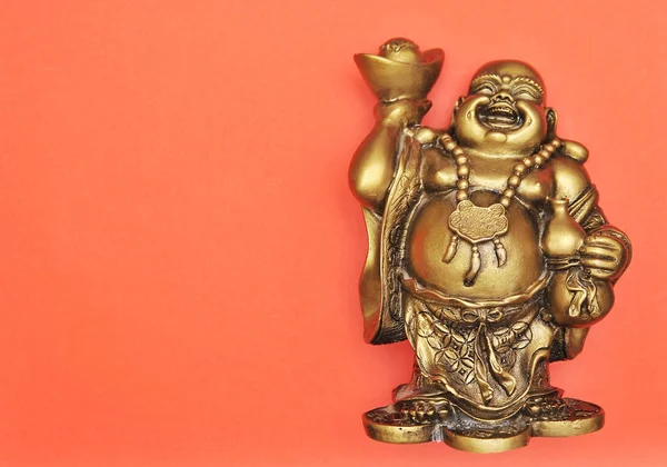Goldbuddha Auf Einem Hintergrund — Stockfoto