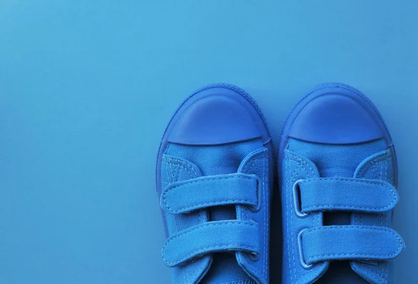 Kids Shoes Colofrul Background — Stock Photo, Image