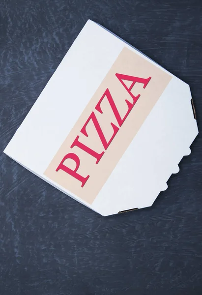 Weiße Schachtel Für Pizza — Stockfoto