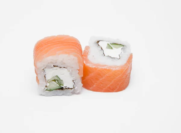 Sushi Sfondo Bianco — Foto Stock