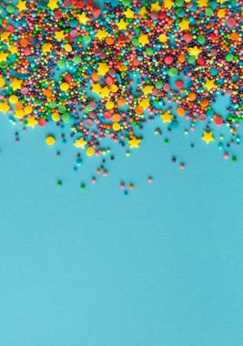 Kek için renkli toz.