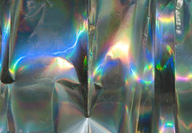 Bir holografik folyo arka plan.